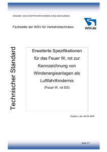 Spezifikation Feuer W, rot - Fachstelle der WSV für Verkehrstechniken