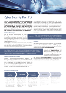 Cyber Security First Cut