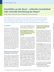 Einschlafen an der Brust &ndash; schlechte Gewohnheit