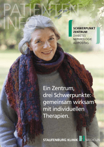 Schwerpunktzentrum Diabetes, Nephrologie, Adipositas