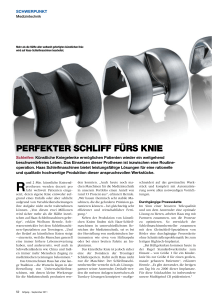 Perfekter Schliff fürS knie - HAAS Schleifmaschinen GmbH