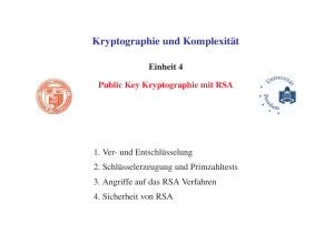 Kryptographie und Komplexit&uml;at