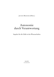 Autonomie durch Verantwortung