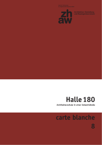 Halle 180 - Departement Bau