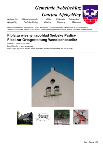 Fibla za wjesny napohlad Serbske Pazlicy Fibel zur Ortsgestaltung