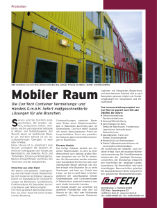 Mobiler Raum - CON-TECH Container Vermietungs