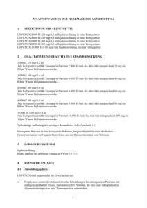 ZUSAMMENFASSUNG DER MERKMALE DES ARZNEIMITTELS 1