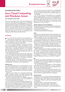 Java Cloud Computing mit Windows Azure