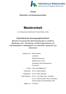 Psychiatriebericht - im Landkreis Altenburger Land