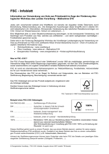 FSC - Infoblatt