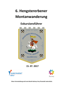 6. Hengstererbener Montanwanderung - 2017