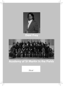 Daid Fray Academy of St Martin in the Fields