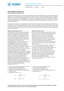 Sensors • Monitoring • Systems Übersichtsblatt