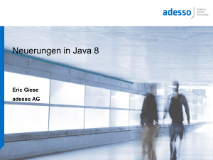 Neuerungen in Java 8