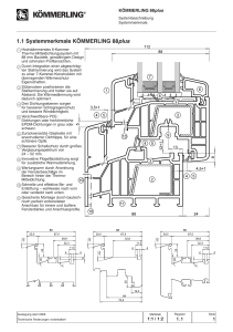 1.1 Systemmerkmale KÖMMERLING 88plus