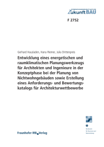 Entwicklung eines energetischen und