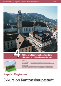 Exkursion Kantonshauptstadt - Lehrmittelverlag St. Gallen