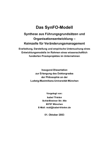 Das SynFO-Modell - Katalog der Deutschen Nationalbibliothek