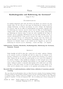 Kardinaltugenden und Kultivierung des Gewissens