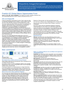 Wesentliche Anlegerinformationen Franklin K2 Global Macro