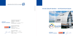 An die Zukunft denken – mit Aluminium bauen