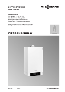 Serviceanleitung Vitodens 300-W