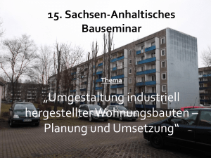15. Sachsen-Anhaltischen Bauseminar