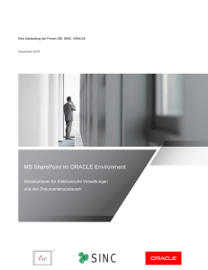 SharePoint im Oracle Environment