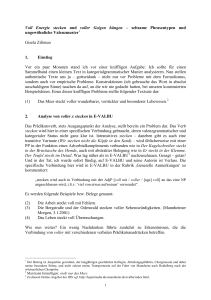 Voll Energie stecken und voller Geigen hängen – seltsame