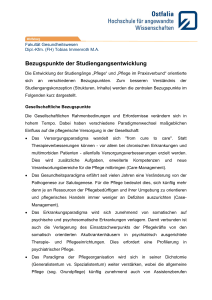 Bezugspunkte der Studiengangsentwicklung