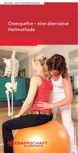 Osteopathie – eine alternative Heilmethode