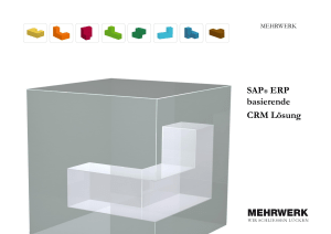 SAP&reg; ERP-basierte CRM-L&ouml;sung