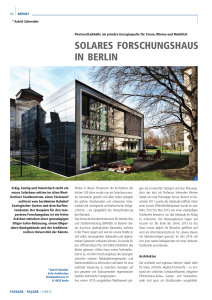 solares forschUnGshaUs in Berlin