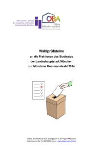 Wahlprüfsteine