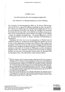 Aus der Praxis der Reichskriegsgerichte. Neue Dokumente zur