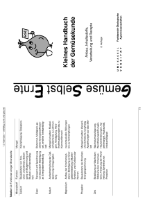 Kleines Handb uch der Gem&uuml;sekunde