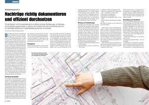 Nachträge richtig dokumentieren und effizient durchsetzen