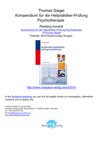 Thomas Siegel Kompendium für die Heilpraktiker