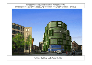 Konzept f&uuml;r eine zukunftsweisende Klimaarchitektur am