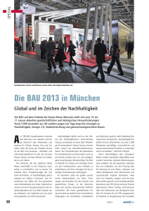 Die BAU 2013 in München
