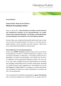 press release - Heraeus Kulzer GmbH