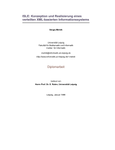 ISLE: Konzeption und Realisierung eines verteilten XML