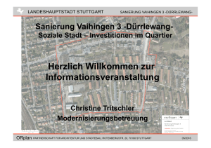 Info private Eigentümer - Soziale Stadt Dürrlewang
