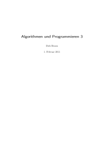 Algorithmen und Programmieren 3