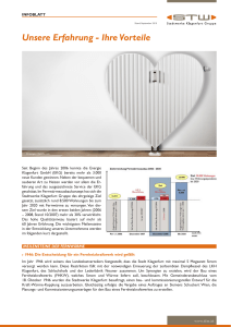 Unsere Erfahrung - Ihre Vorteile
