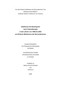 Infektionen bei Neutropenie