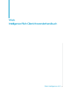 Web Intelligence-Rich-Client-Anwenderhandbuch