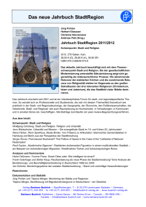 Jahrbuch StadtRegion 2011/12. Schwerpunkt: Stadt und