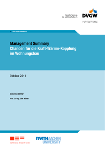 Management Summary Chancen für die Kraft - RWTH