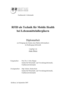 Diplomarbeit Radio Frequncy Identification